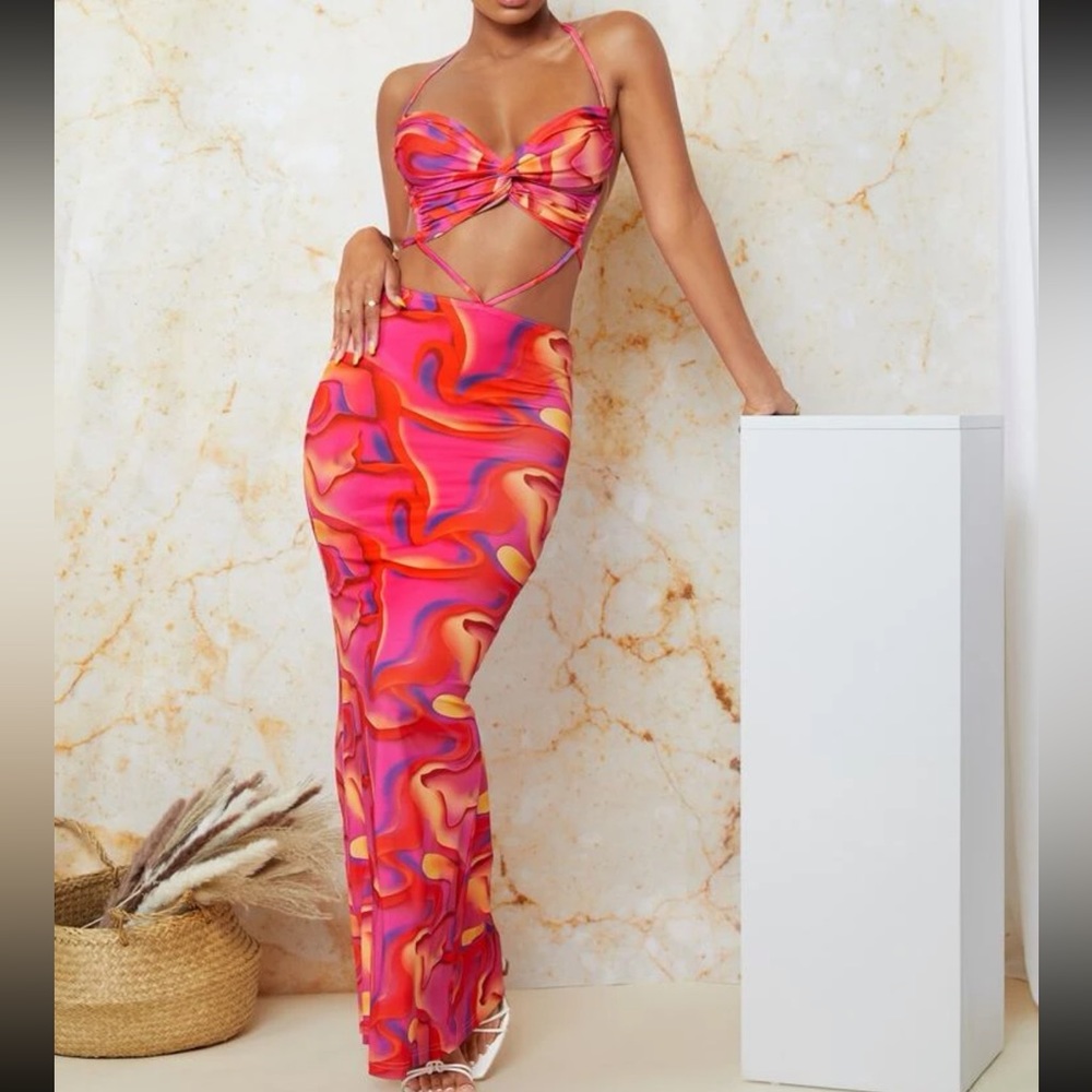Shein strappy maxi dress